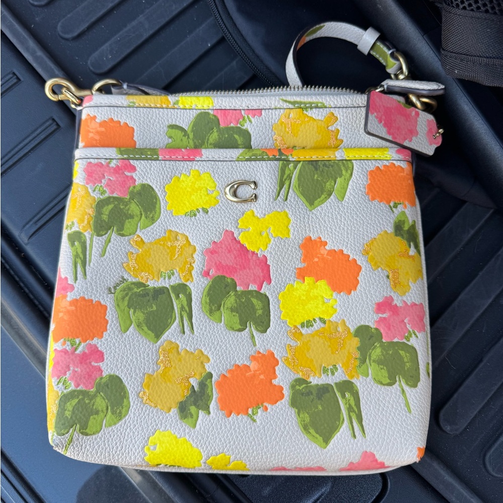 Coach kitt floral crossbody bag